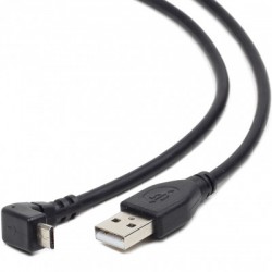 USB2.0 - MicroUSB Haaks, 1.8m