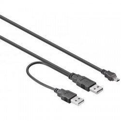 USB Y-Kabel - 2x USB A, 1x...