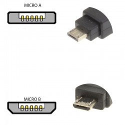 USB 2.0 B - MicroUSB A