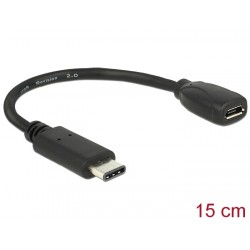USB C - MicroUSB, 15cm