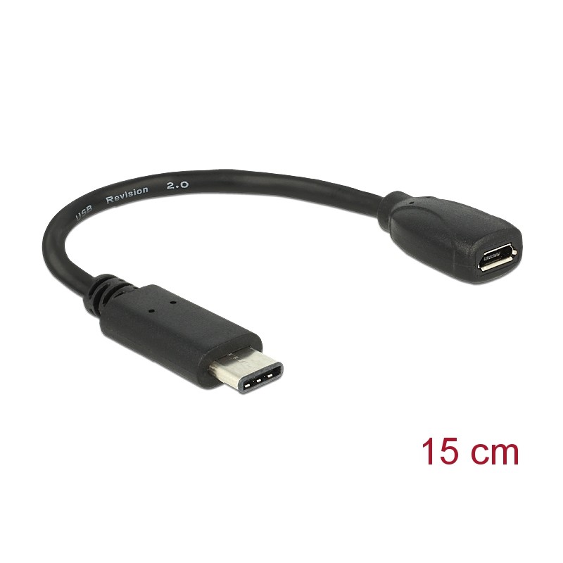 USB C - MicroUSB, 15cm