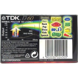 TDK D60 Cassette VINTAGE