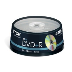 DVD+R Spindle 25 TDK