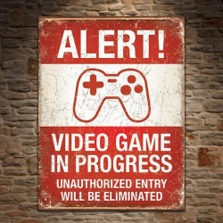 Reclamebord: Videogame in Progress