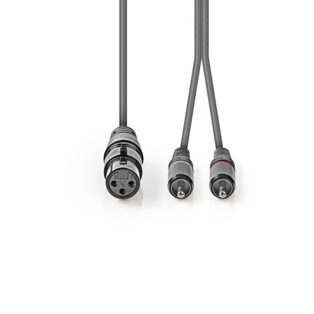 XLR Female - RCA, 3m