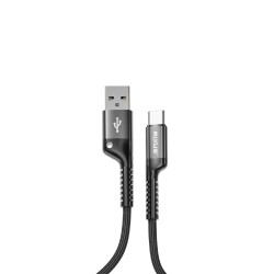 USB A - USB C, krulsnoer 1m