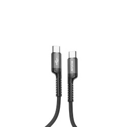 USB C - USB C, krulsnoer 1m