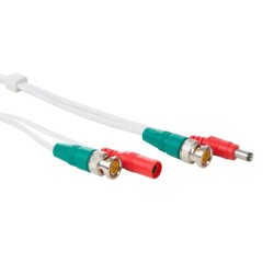 CCTV BNC kabel, 18m - wit
