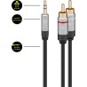 Jack 3.5mm - RCA, 3m HQ