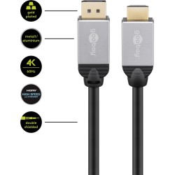 Displayport - HDMi, 1m
