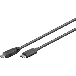 USB C - Mini USB, 1m
