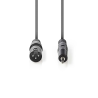 XLR Male - Jack 3.5mm - 3m
