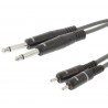 2x Jack 6.35mm - 2x RCA, 5m