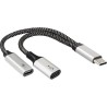 USB C Splitterkabel, 14.5cm